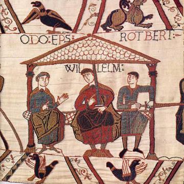 A section of the Bayeux tapestry