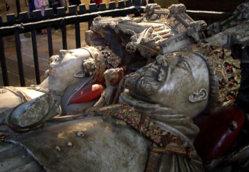 The tomb of Joan of Navarre, buried with King Henry IV at Canterbury Cathedral