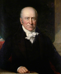 Thomas Andrew Knight (1758–1838), FRS, FLS, PRHS. Painting by Solomon Cole, 1835.