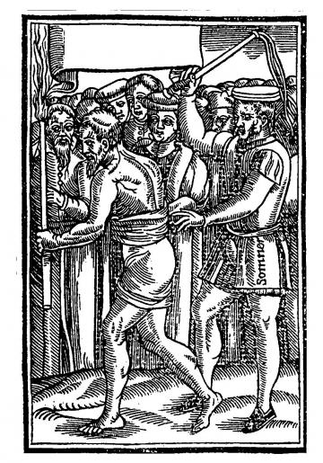 Penance with Fustigation (from John Foxe's Book of Martyrs)