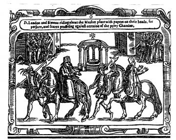 Riding Backwards (from John Foxe's Book of Martyrs)