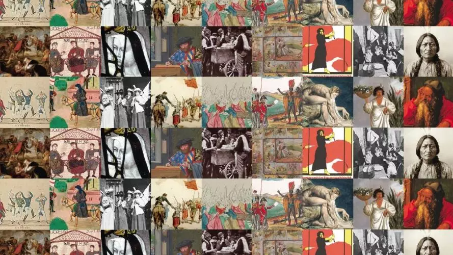 A patchwork of historical images