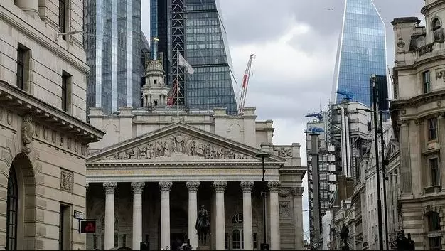 The Royal Exchange with the Shard in the background