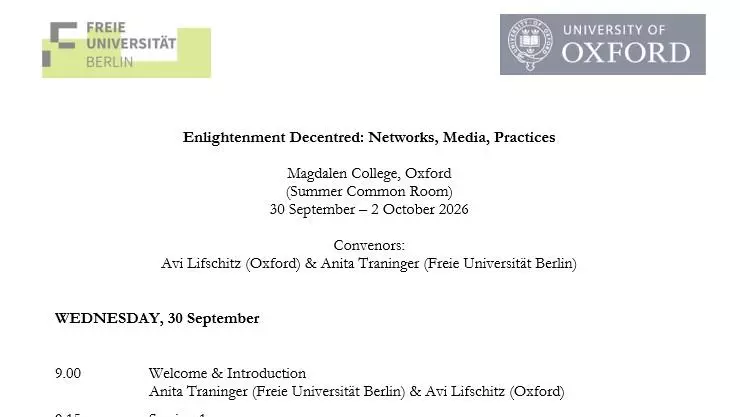 Enlightenment Decentred: Networks, Media, Practices