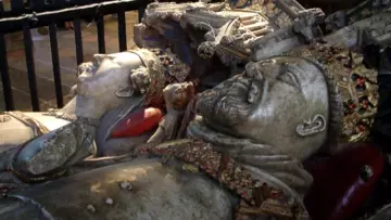 The tomb of Joan of Navarre, buried with King Henry IV at Canterbury Cathedral