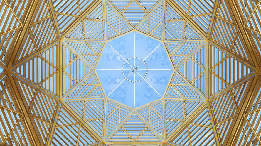 View of the dome in the Great Hall