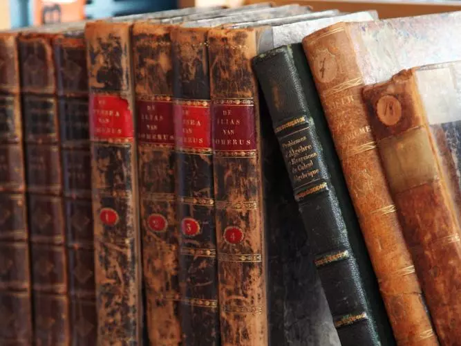 A stack of books