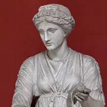 A statue of the goddess Clio
