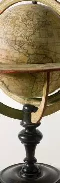 An antique globe