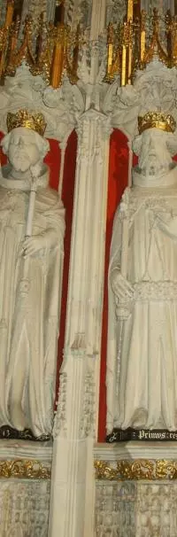 Funeral monuments of William II and Henry I