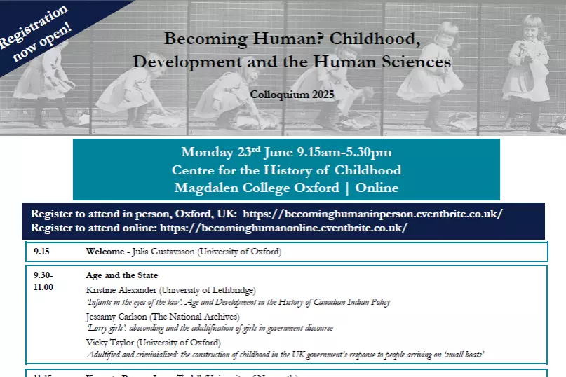 Becoming Human? Childhood, Development and the Human Sciences